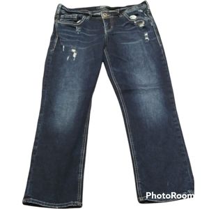 Silver Suki Capri Jeans